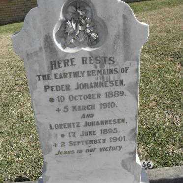 JOHANNESEN Peder 1889-1920 :: JOHANNESEN Lorentz 1895-1901