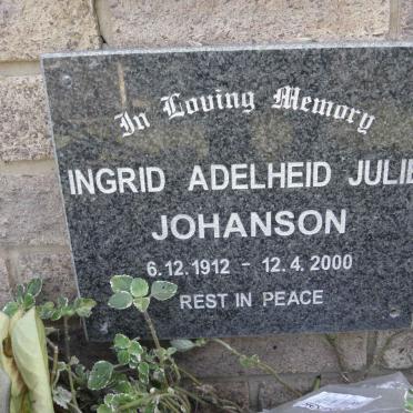 JOHANSON Ingrid Adelheid Julie 1912-2000