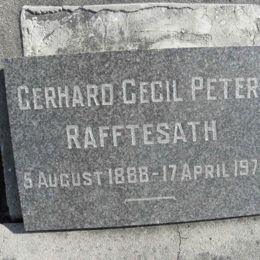 RAFFTESATH Gerhard Cecil Peter 1888-1970