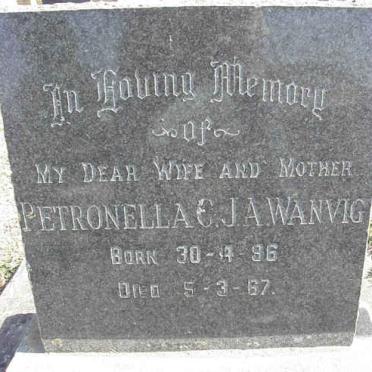 WANVIG Petronella C.J.A. 1896-1967