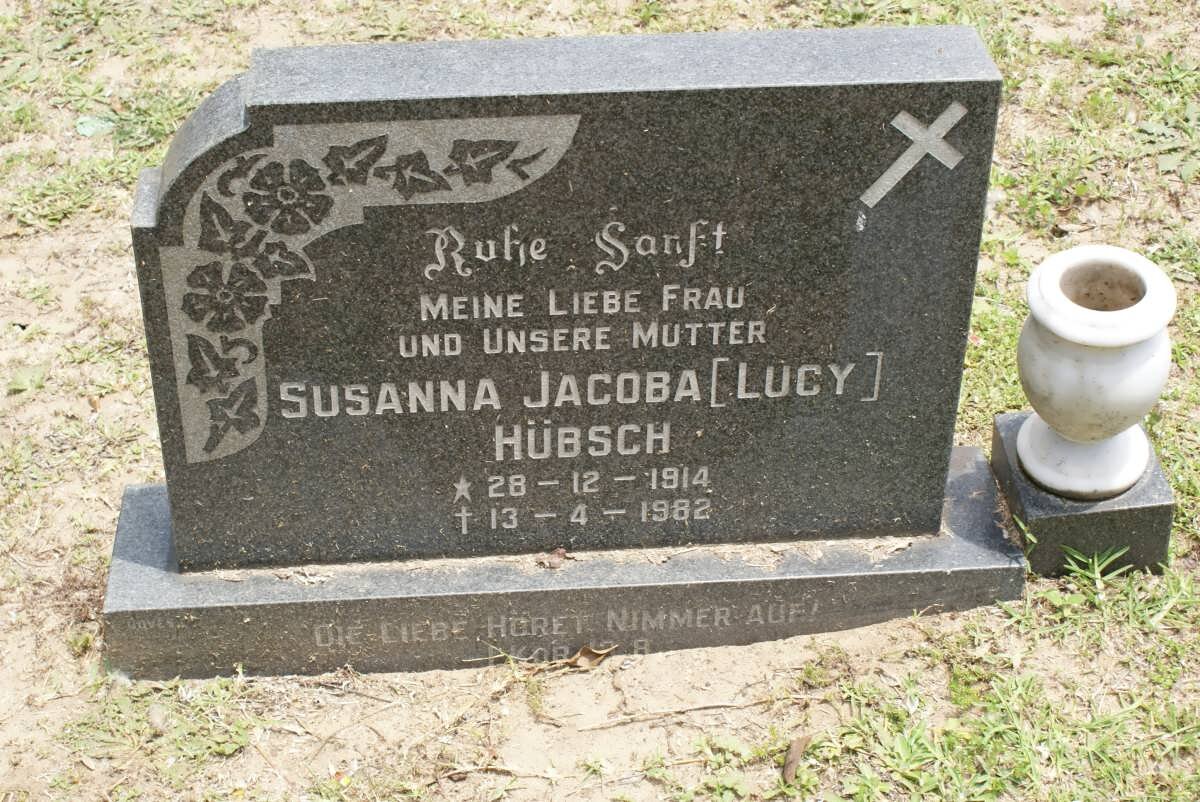 HÜBSCH Susanna Jacoba 1914-1982