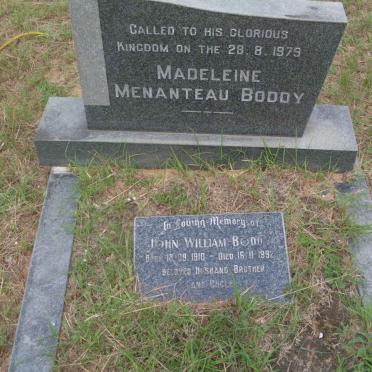 BODDY John William 1910-1992 &amp; Madeleine Menanteau -1979