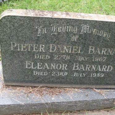 BARNARD Pieter Daniel -1967 &amp; Eleanor -1989