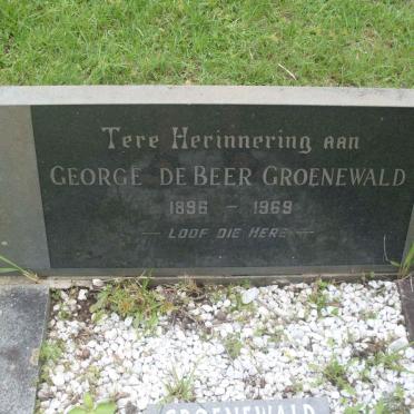 GROENEWALD George De Beer 1896-1969
