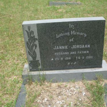 JORDAAN Jannie 1916-1980