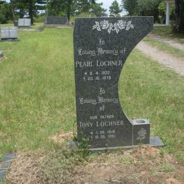 LOCHNER Tony 1918-1991 &amp; Pearl 1922-1978