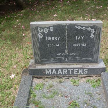 MAARTENS Henry 1900-1974 &amp; Ivy 1904-1982
