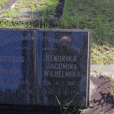 NAUDE Jacobus 1855-1970 &amp; Hendrika Jacomina Wilhelmina 1907-197?