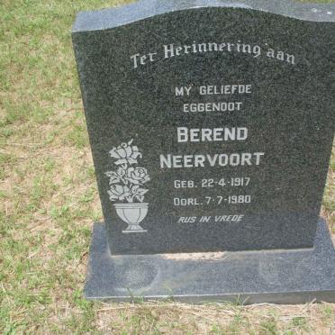 NEERVOORT Berend 1917-1980