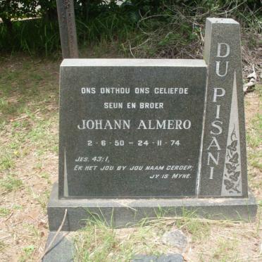 PISANI Johann Almero, du 1950-1974