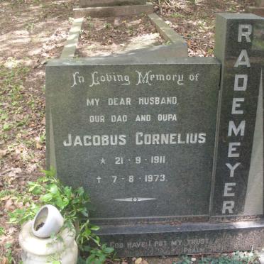 RADEMEYER Jacobus Cornelius 1911-1973
