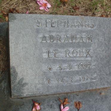 ROUX Stephanus Abraham, le 1897-1975