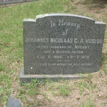 VOSLOO Johannes Nicolaas C.A. 1896-1975