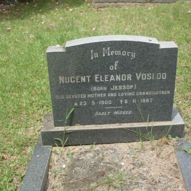 VOSLOO Nugent Eleanor nee JESSOP 1900-1987