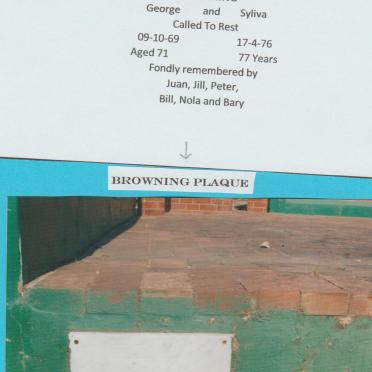 BROWNING George -1969 &amp; Sylvia -1976