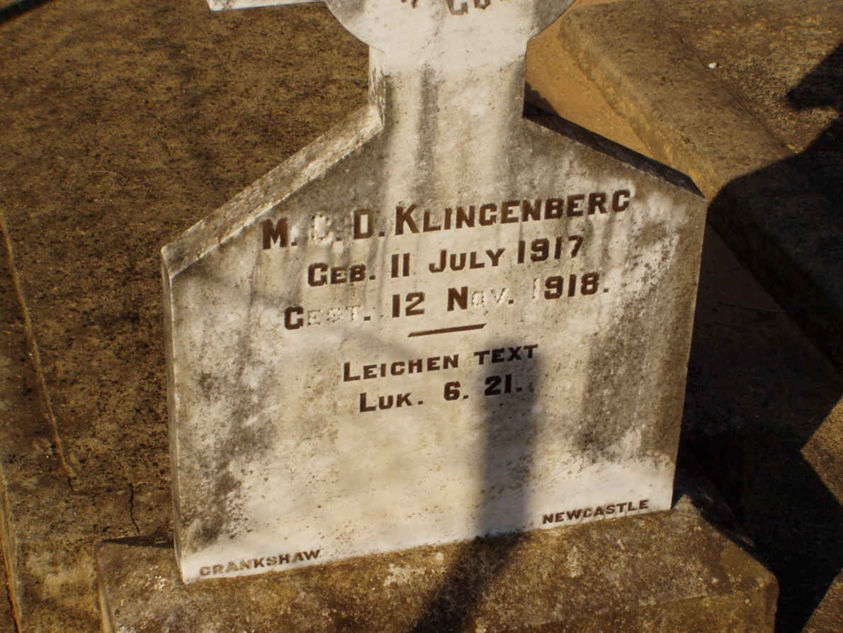 KLINGENBERG M.C.D 1917-1918