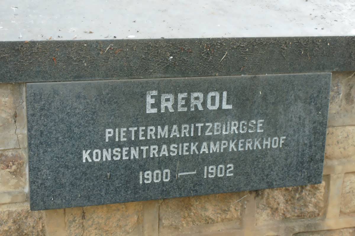 2. Ererol Pietermaritzburgse Konsentrasiekampkerkhof