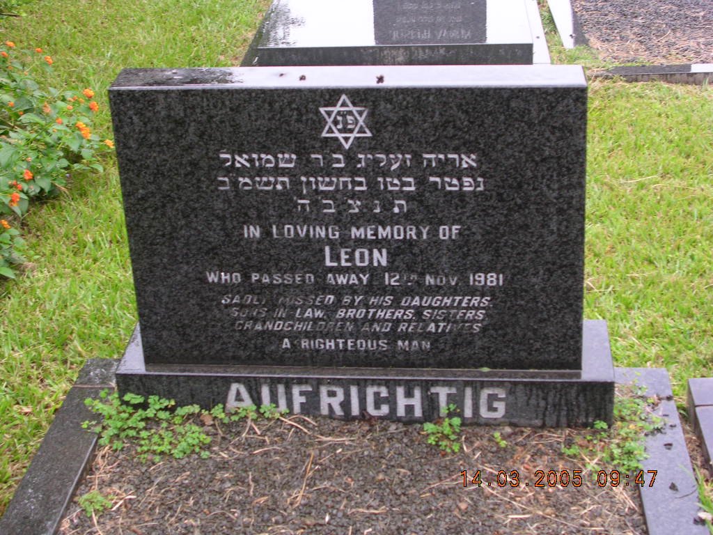 AUFRICHTIG Leon -1981