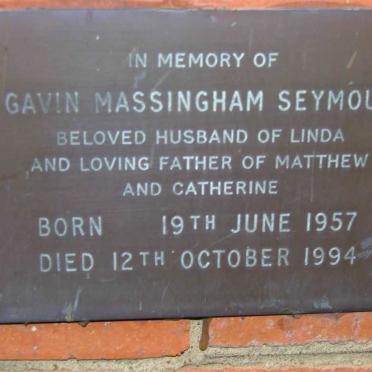 SEYMOUR Gavin Massingham 1957-1994