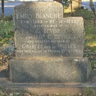 BEVISS Emily Blanche 1869-1953