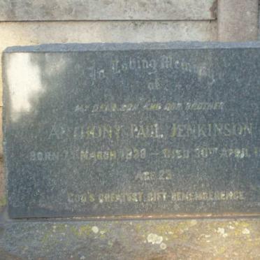 JENKINSON Anthony Paul 1938-1961