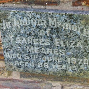 MEARES Frances Eliza -1970