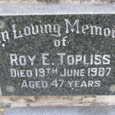 TOPLISS Roy E. -1987