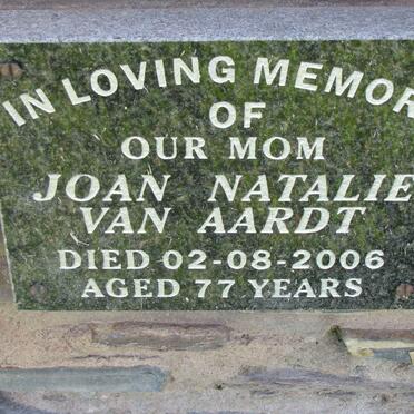 AARDT Joan Natalie, van -2006