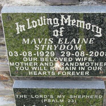 STRYDOM Mavis Elaine 1929-2008
