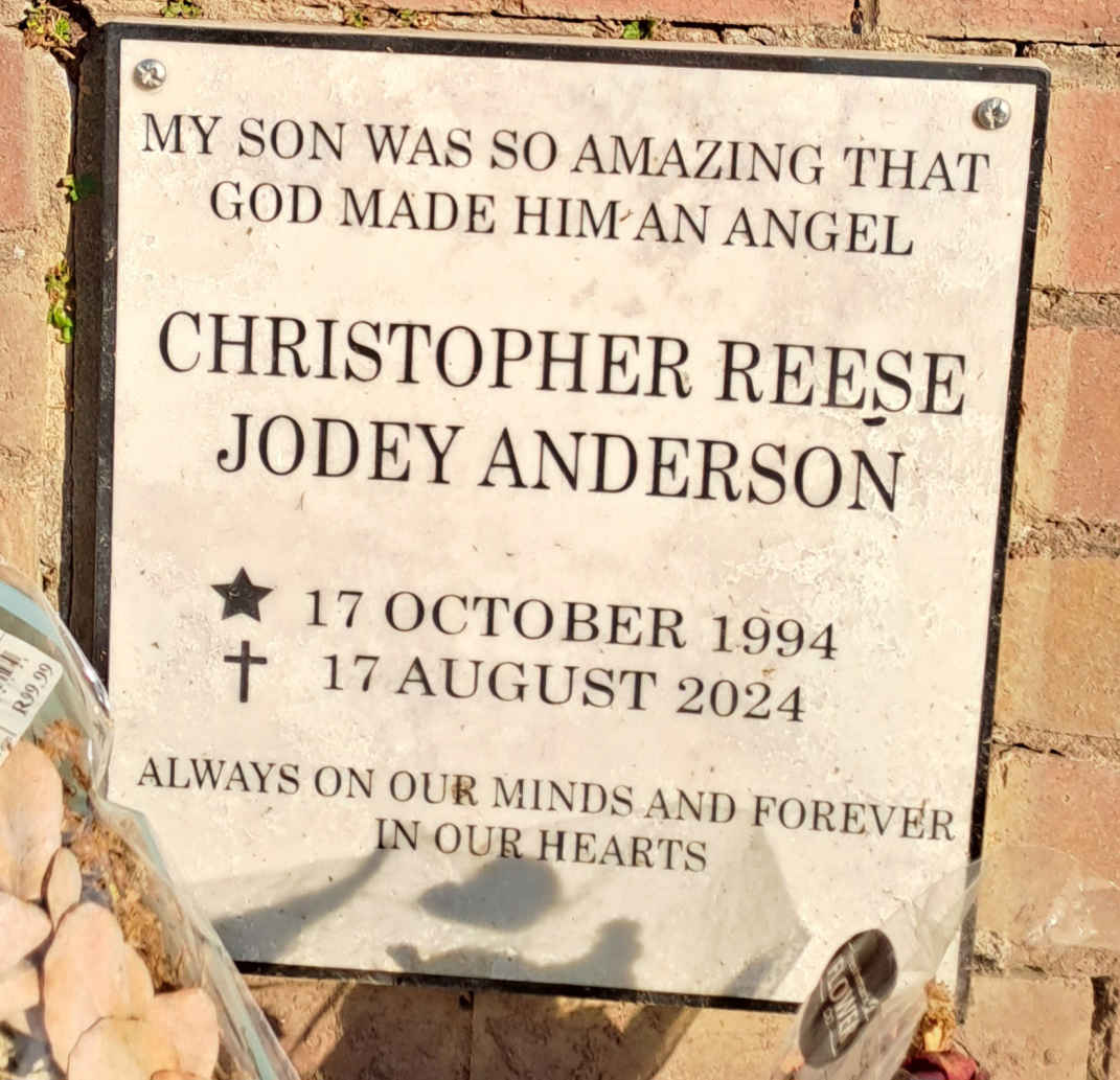 ANDERSON Christopher Reese Jodey 1994-2024