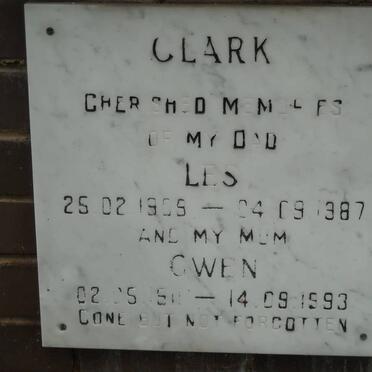 CLARK Les 1909-1987 &amp; Gwen 190?-1993