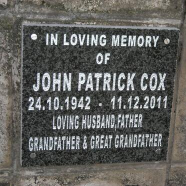 COX John Patrick 1942-2011