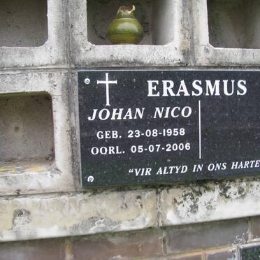 ERASMUS Johan Nico 1958-2006