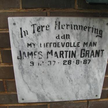 GRANT James Martin 1937-1987