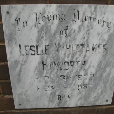HAWORTH Leslie Whittaker 1927-1967