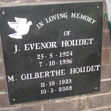 HOUDET J. Evenor 1924-1996 :: HOUDET M. Gilberthe 1923-2008