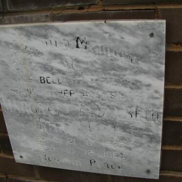 LEECH Margaret Elizabeth 19?2-19?5