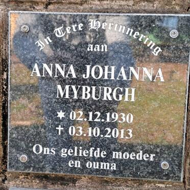 MYBURGH Anna Johanna 1930-2013