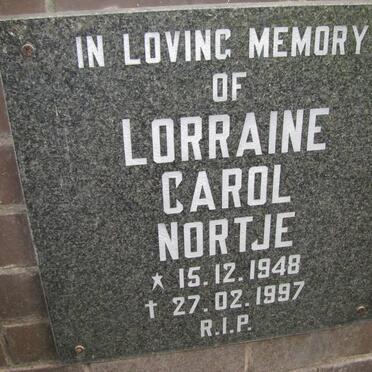 NORTJE Lorraine Carol 1948-1997