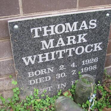 WHITTOCK Thomas Mark 1926-1998