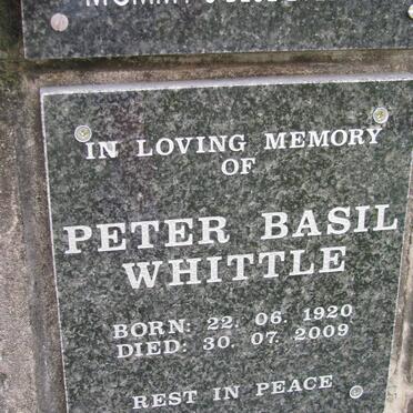 WHITTLE Peter Basil 1920-2009
