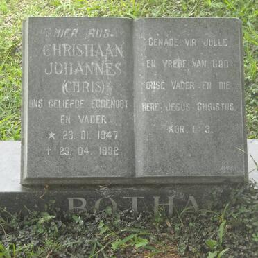 BOTHA Christiaan Johannes 1947-1992