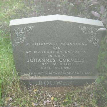 BOUWER Johannes Cornelius 1922-1982