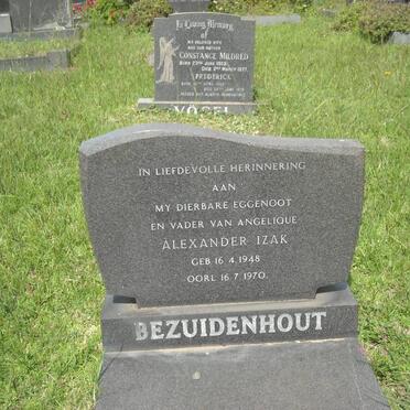 BEZUIDENHOUT Alexander Izak 1948-1970