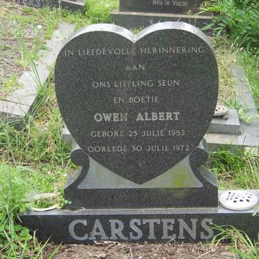 CARSTENS Owen Albert 1952-1972