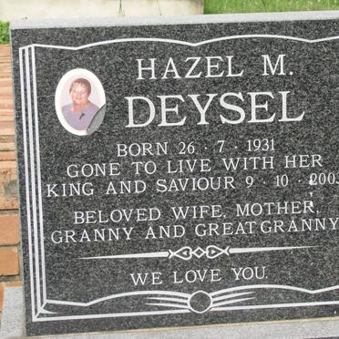 DEYSEL Hazel M. 1931-2003