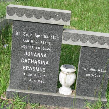 ERASMUS Johanna Catharina 1917-1986