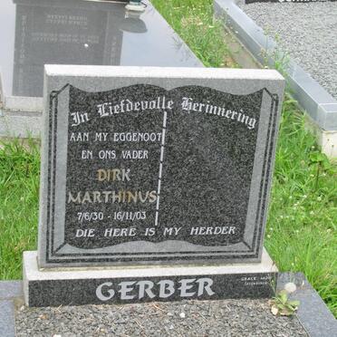 GERBER Dirk Marthinus 1930-2003