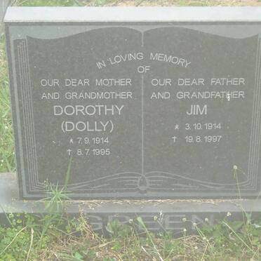 GREEN Jim 1914-1997 &amp; Dorothy 1914-1995