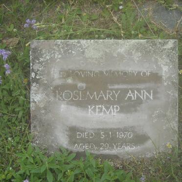 KEMP Rosemary Ann -1970